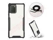 Black and transparent case with lanyard for Samsung Galaxy S10 Lite, SM-G770